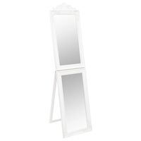 vidaXL Standspiegel Weiß 40x160 cm