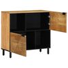 vidaXL Sideboard Braun 80x33x75 cm Massivholz Mango