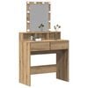 vidaXL Schminktisch mit Regal Altholz 80 x 41 x 144,5 cm Holzwerkstoff