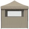 vidaXL Party-Zelt Taupe 292 x 440 x 315 cm Oxford-Stoff