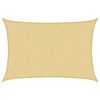 vidaXL Sonnensegel Sandfarbe 6x5 m 100% Polyester Oxford