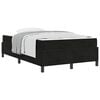 vidaXL Bettrahmen Schwarz 120 x 190 cm Stoff