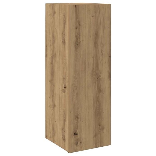 vidaXL 8-tlg. TV-Schrank-Set Wandmontage Artisan-Eiche Holzwerkstoff