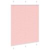 vidaXL Plissee Rosa 110x150 cm Stoffbreite 109,4 cm Polyester