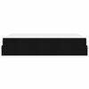 vidaXL Bettgestell mit Matratze mit Matratze 2 pcs Schwarz Stoff