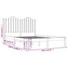 vidaXL Massivholzbett Kiefer 180x200 cm