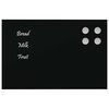 vidaXL Magnettafel Wandmontage Schwarz 30x20 cm Hartglas
