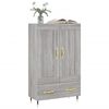 vidaXL Highboard Grau Sonoma 69,5x31x115 cm Holzwerkstoff