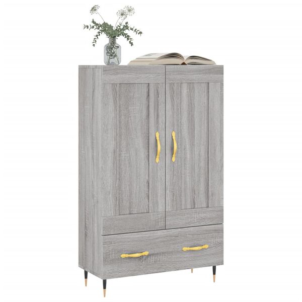 vidaXL Highboard Grau Sonoma 69,5x31x115 cm Holzwerkstoff