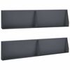 vidaXL St&uuml;tzmauer 4 stk. 100 x 12 x 30 cm Stahl Anthrazit