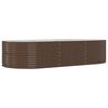 vidaXL Hochbeet Braun 291x140x68 cm Verzinkter Stahl