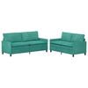 vidaXL Sofa Set 2 pcs T&uuml;rkis Samt