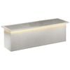 vidaXL Garten-Pflanzk&uuml;bel mit LED Silber 30 &times; 100 &times; 30 cm Edelstahl