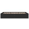vidaXL Bettgestell Schwarz 140x190 cm Holzwerkstoff