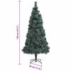 vidaXL K&uuml;nstlicher beleuchteter Weihnachtsbaum mit Kugel-Set 120 cm
