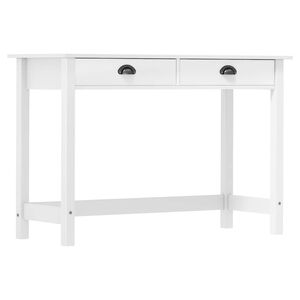 vidaXL Konsolentisch Hill mit 2 Schubladen 110x45x74 cm Kiefernholz