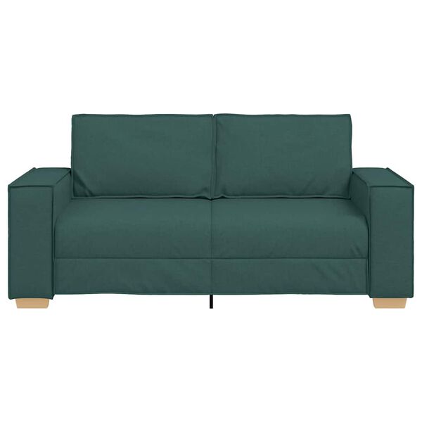 vidaXL 2-Sitzer Sofa Dunkelgr&uuml;n 180x78x84 cm Stoff