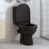vidaXL Toilettensitz mit Absenkautomatik und Quick-Release Schwarz