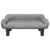 vidaXL Hundebett Hellgrau 70x40x24 cm Samt