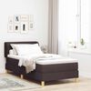 vidaXL Boxspringbett mit Matratze Dunkelbraun 100 x 200 cm Stoff