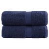 vidaXL Premium G&auml;stet&uuml;cher SOLUND 2 Stk. Marineblau 30x50 cm 600 g/m&sup2;