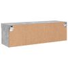 vidaXL TV-Schrank mit LED-Leuchten Betongrau 100x30x30 cm