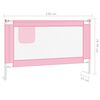 vidaXL Kleinkind-Bettschutzgitter Rosa 120x25 cm Stoff
