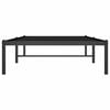 vidaXL Bettgestell Metall Schwarz 90x190 cm