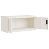 vidaXL Aktenschrank Weiß 90x40x220 cm Stahl