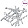 vidaXL Schraube 12 pcs Silber M6 x 100 mm Stahl