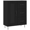 vidaXL Sideboard Schwarz 69,5x34x90 cm Holzwerkstoff