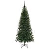 vidaXL K&uuml;nstlicher Weihnachtsbaum mit 300 LEDs Gr&uuml;n 180 cm PE und PVC