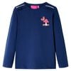 Kinder-Langarmshirt Marineblau 128