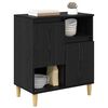vidaXL Sideboard Schwarz Eichen-Optik 35 x 60 x 70 cm Holzwerkstoff