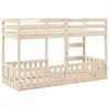 vidaXL Etagenbett 90x190 cm Massivholz Kiefer