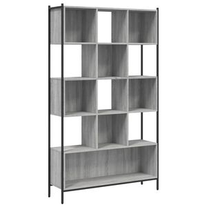 vidaXL B&uuml;cherregal Grau Sonoma 102x28x172 cm Holzwerkstoff