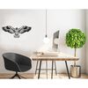 Homemania Wanddekoration Adler 100x44 cm Stahl Schwarz