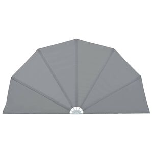 vidaXL Faltbarer Terrassen-Seitenf&auml;cher Grau 200 cm