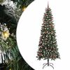 vidaXL K&uuml;nstlicher Weihnachtsbaum mit 300 LEDs mit St&auml;nder Gr&uuml;n 210 cm