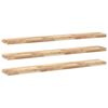 vidaXL Schweberegale 3 Stk. 120x20x4 cm Massivholz Akazie Unbehandelt