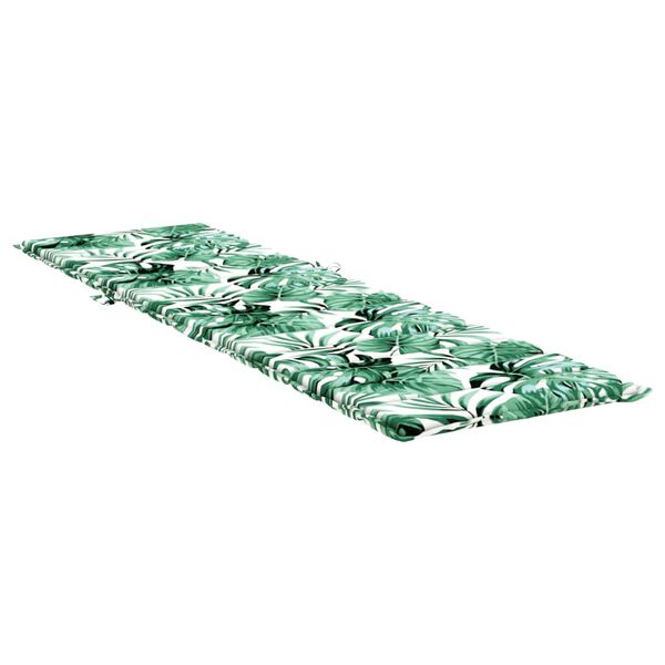 vidaXL Sonnenliegen-Auflage Blattmuster Oxford-Gewebe