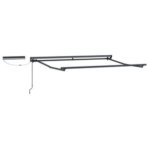 vidaXL Solar Electric Awning Frame 2.5 x 2 m Anthrazit