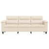 vidaXL 3-Sitzer-Sofa Beige 180 cm Mikrofasergewebe
