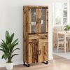 vidaXL Highboard mit Schubladen 2 pcs Altholz Holzwerkstoff