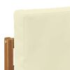 vidaXL Outdoor-Sofagarnitur mit Kissen Natur 71 x 63 x 73 cm