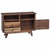 vidaXL Sideboard mit Schubladen Natur 100 x 30 x 68 cm Massivholz Teak