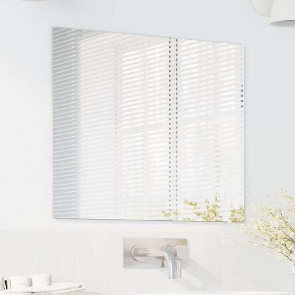 vidaXL Wandspiegel Rechtwinklig 50 x 60 cm Geh&auml;rtetes Glas