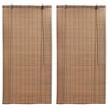 vidaXL Bambusrollos 2 Stk. 120x220 cm Braun