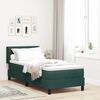 vidaXL Boxspringbett mit Matratze Dunkelgr&uuml;n 200 x 80 cm Samt