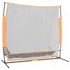 vidaXL Golf-&Uuml;bungsnetz Schwarz und Orange 215x107x216 cm Polyester